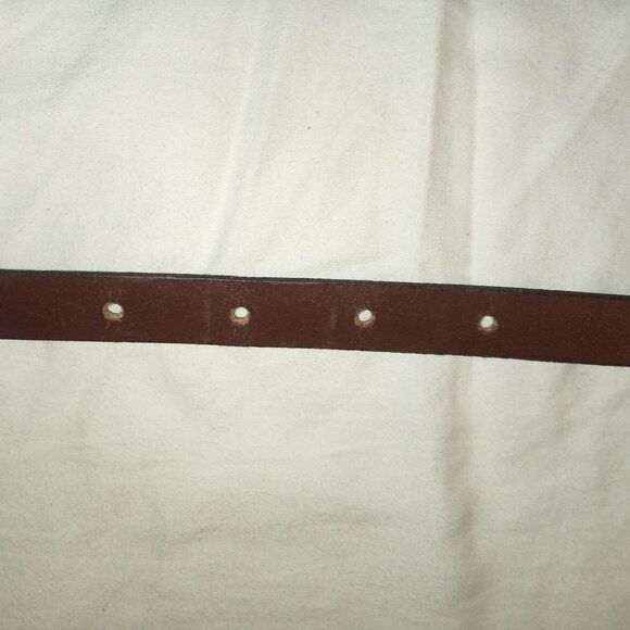 Vintage Etienne Agner Burgandy/brown Sz.Small Belt - Picture 6 of 7